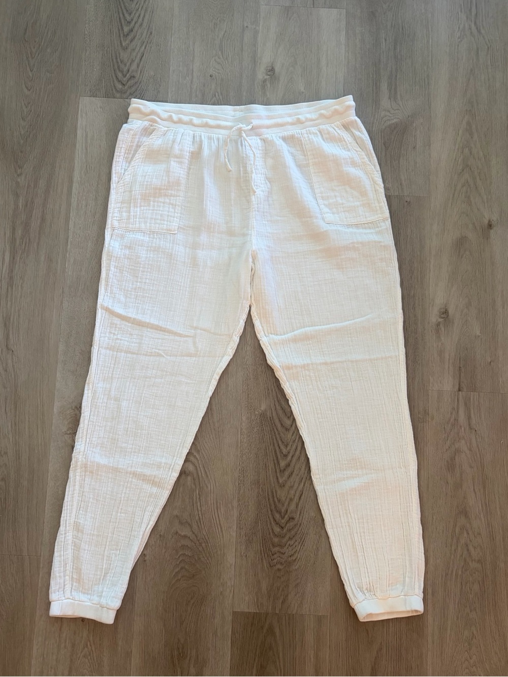 Lightweight Drawstring Jogger Pants Size XL NWT Beach Resort Coverup Gauzy